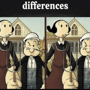 Only people with an IQ 140 care find all the 5 differences.