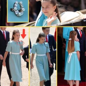 Princess Charlotte, 10, Captivates Audiences in Elegant Teal Dress and Queen’s Diamond Brooch at Trooping the Colour 2025