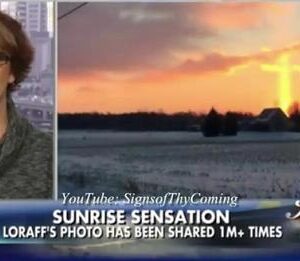 Michigan Women Catches Clouds Shaped Like Cross Illuminating the Sky