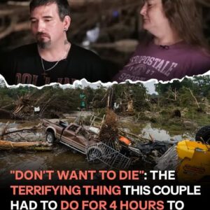 Clinging to Hope: Texas Couple Survives 4-Hour Flood Ordeal Holding onto a Post