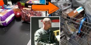 Furious Military Dad Snaps Photo After Seeing Another Shopper’s Groceries