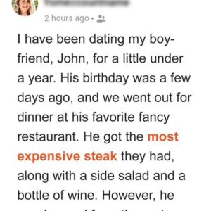 My Boyfriend Got Banned from His Favorite Restaurant on His Birthday and He Says It’s My Fault