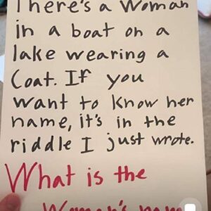 Solve the Viral ‘Woman in a Boat’ Riddle