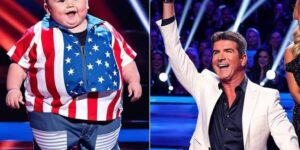 Simon Cowell started crying! The boy sang such a song that Simon couldn’t speak. He went up to the stage to kiss the boy
