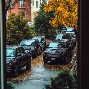 Pregnant Taxi Driver Takes a Homeless Man to the Hospital, Next Morning She Sees a Motorcade of SUVs Outside Her Window