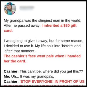 My grandpa was the stingiest man in the world