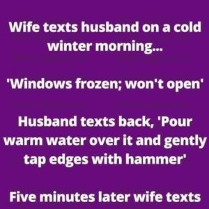 “Frozen Windows: A Hilarious Misunderstanding”