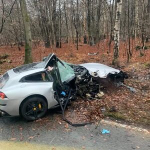 Club statement says striker is ‘conscious and communicating’ in a hospital after accident in Essex