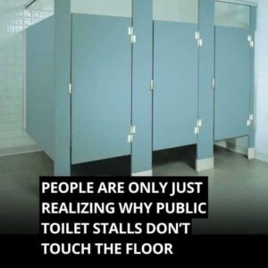 People Shocked to Learn Reason Public Toilet Doors Don’t Touch The Floor