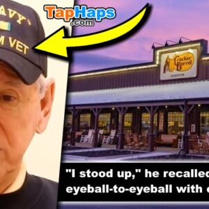 5 Guys Repeatedly Disturb Elderly Veteran’s Meal — Making Him Cry