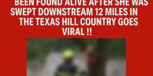 A girl was found alive 12 miles downstream — after being swept from…See more
