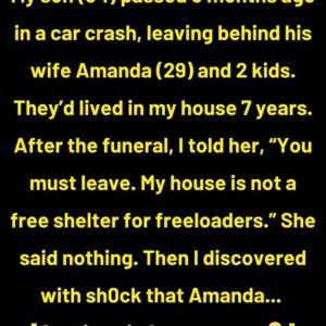 I Kicked Out My DIL and Grandkids After My Son’s D3ath, My House Is Not a Free Hotel