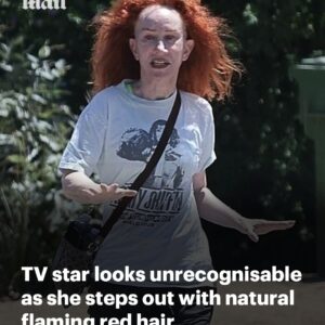 TV Star Sparks Shock After Stepping Out Barefaced With Wild Red Hair