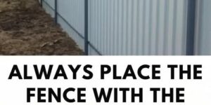 Always place your fence with the front facing your neighbor! Here’s why