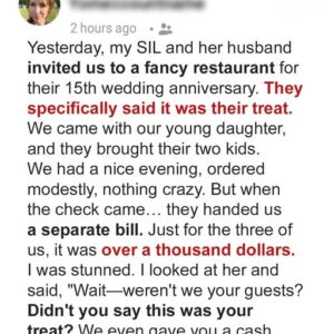 My SIL Invited Us to a Fancy Anniversary Dinner and Then