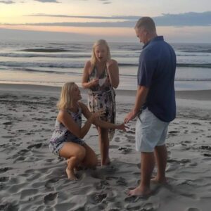 While on the Beach with My Husband, a Woman Ran Up, Knelt, and Said His Name