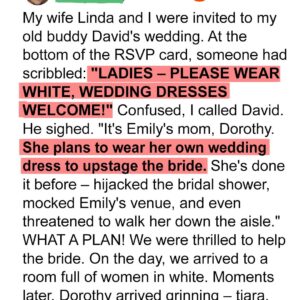 Her Mom Wore White to Steal the Spotlight—But the Bride Had the Perfect Plan