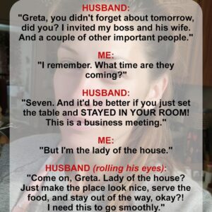 My Husband Wanted Me Out of Sight for His Work Dinner—He Didn’t Expect What I Did Next