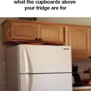 Most folks get this wrong, Here Is what the cupboards above your fridge are for!