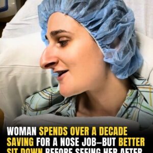 After spending over a decade saving for a nose surgery, you’ll want to sit down before seeing the results