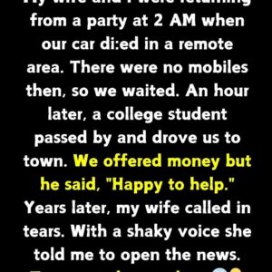 The Night We Were Saved by a Future Criminal