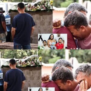 At the funeral of his wife and three children, the grieving father ends up collapsing beside their caskets, unable to bear the weight of his loss. (check in the first comment👇)