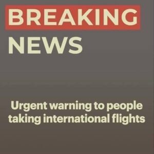 Urgent warning to