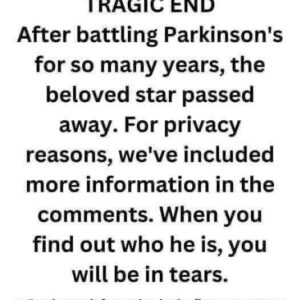 We had to say goodbye to a legendary actor