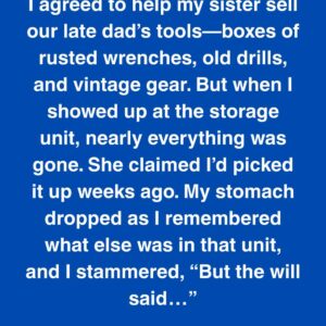 My Sister Swore I Took Dad’s Tools—But I Knew What Else Was Hidden There