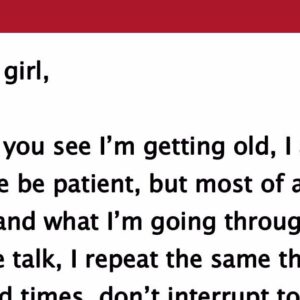 Aging mother writes a touching letter to her daughter – try not to tear up at it