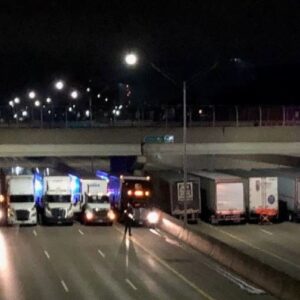 No one knows why 13 trucks are blocking the highway, when the truth is revealed, tears flow