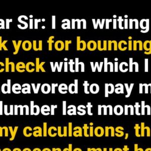 Elderly Woman Sends Brilliant Letter To Bank After They Let Her Check Bounce