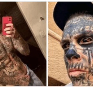 Man Spends $70k To Tattoo His Full Body And Eyeballs, But Wait Till You See What He Looked Like Before