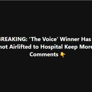 ‘The Voice’ Winner Has Been Shot, Airlifted to Hospital