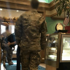 Four US Army Members Left The Diner In The Restaurant Then The Owner Decides To Stop Them