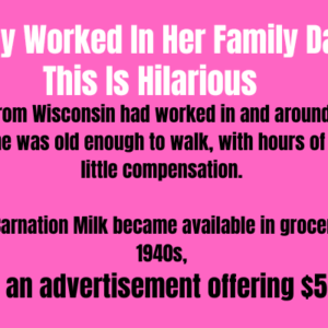 An Old Lady Worked In Her Family Dairy Farms