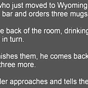 A Cowboy, Who Just Moved To Wyoming.