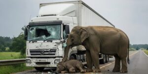 Driver Hits Baby Elephant — What the Mother Did Next Shocked the World