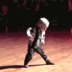 Toddler Hears His Favorite Elvis Song and Start to Dance, The Entire Crowd Cracks Up