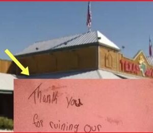Family Is Shocked When A Stranger Slammed This Note Down On Their Table During Dinner