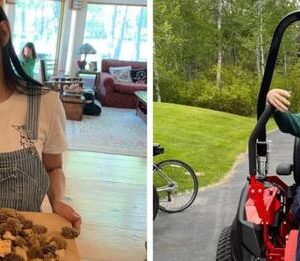 Demi Moore, now 59 years old, gave up her career in order to raise her three daughters alone on a ranch, where she now cooks, gardens, and rides a lawn mower…